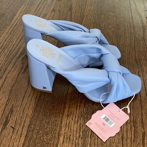 NWT Sam & Libby Periwinkle Jovanna Sandals With Block Heel Size 10